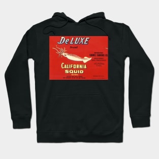 DeLuxe Brand Vintage Squid Label Cannery Row Monterey Hoodie